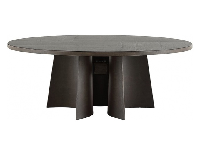 茶餐厅现代创意实木桌椅大圆桌