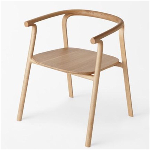 日式自助餐厅现代休闲实木用餐椅